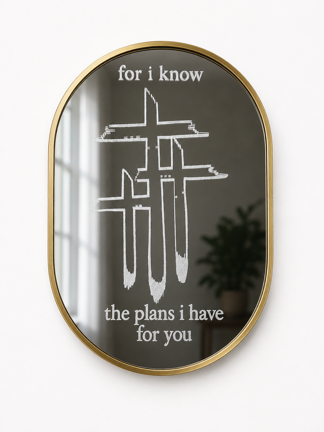 engraved mirror